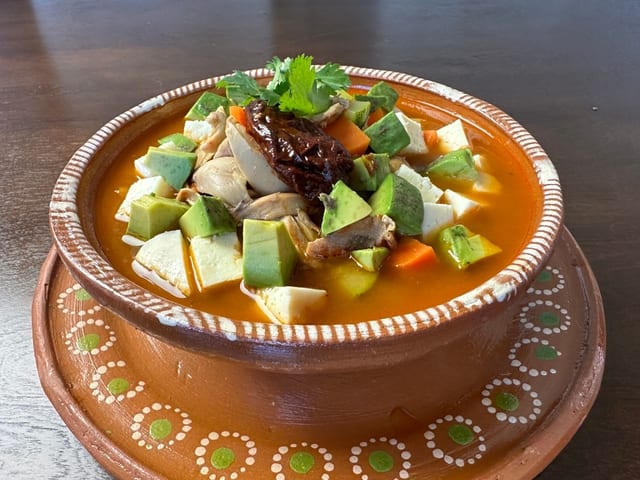 Sopa azteca.