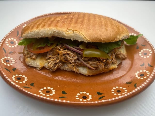 Cochinita pibil torta.
